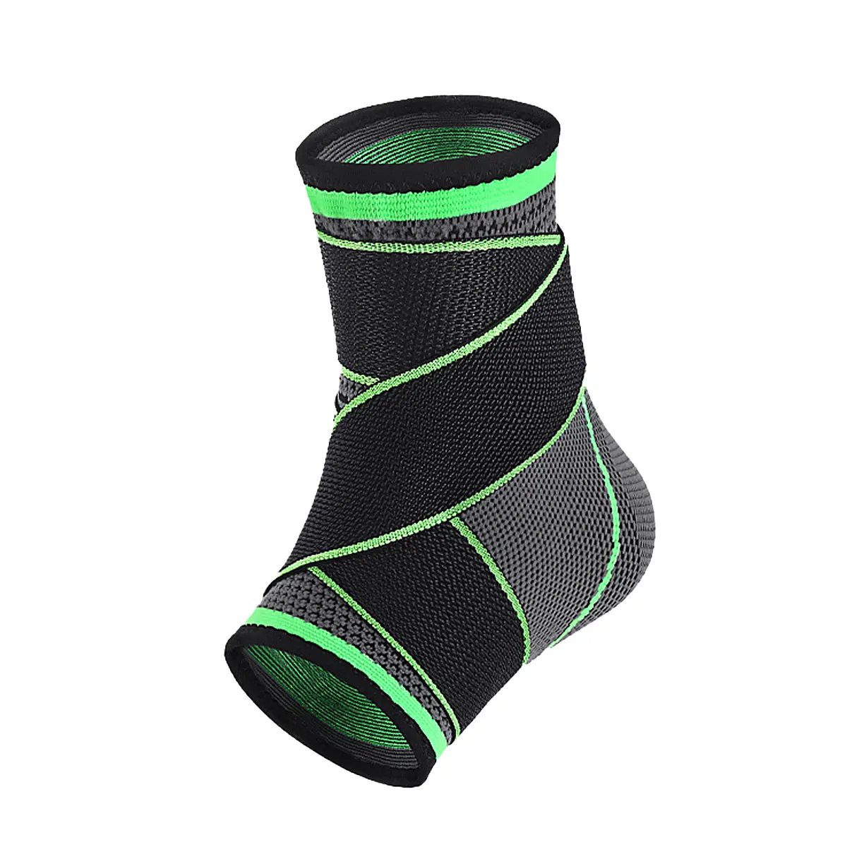 OEM Supply White Ankle Braces - Elastic Green Ankle Support Sleeve-Strap Design – Senyu