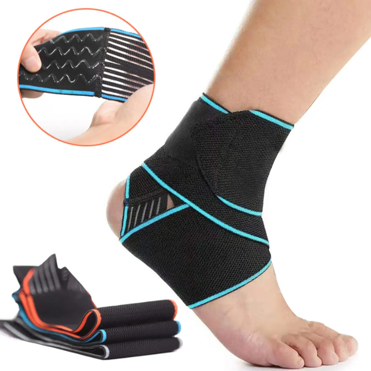 Wholesale Best Ankle Support - Nylon Sport Ankle Wraps Support For Gym Fitness – Senyu