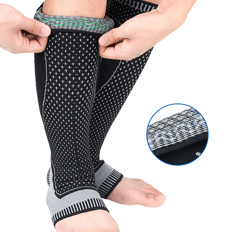 Long Nylon Football Running Calf Support For Injury Relief