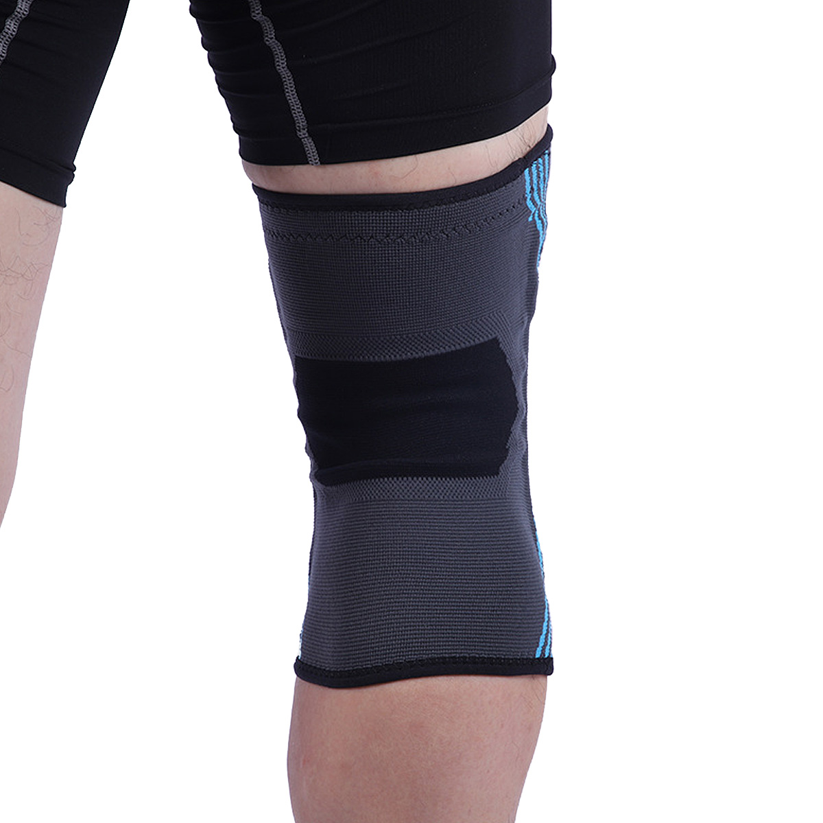 Silice Gel Spring Support Nylon Knee Brace