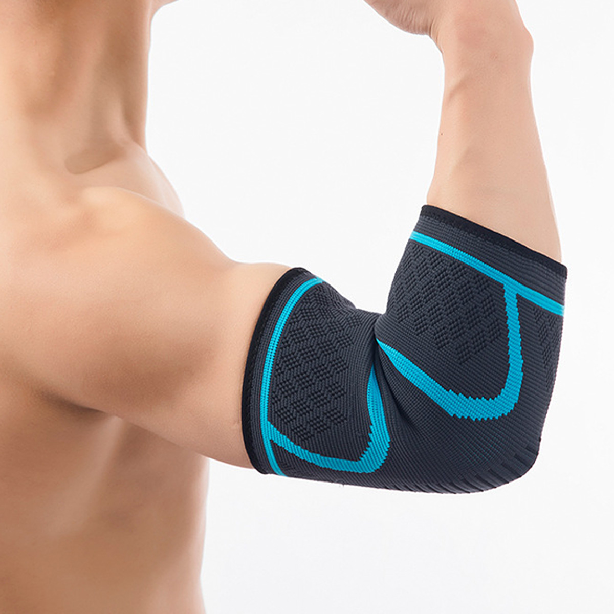 Compression Nylon Elastic Gym Sport Elbow Protective Pad