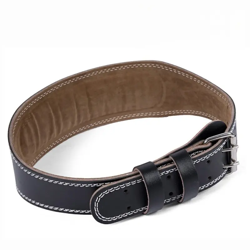 Leather fitness belt