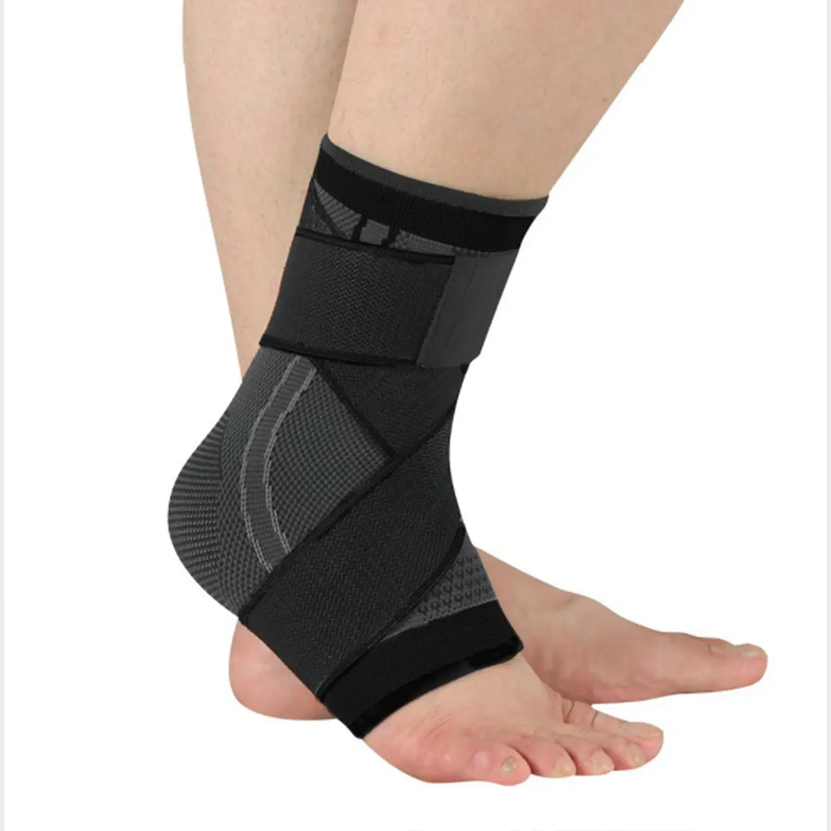 High reputation Ankle Guard For Football - Custom Compression Ankle Sleeve-Strap Design – Senyu